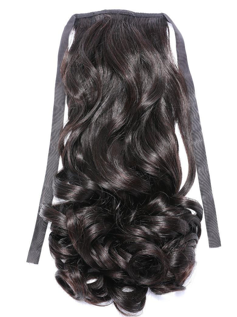Dark Brown Loose Wave Clip-In Ponytail Extension