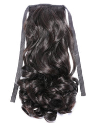Dark Brown Loose Wave Clip-In Ponytail Extension
