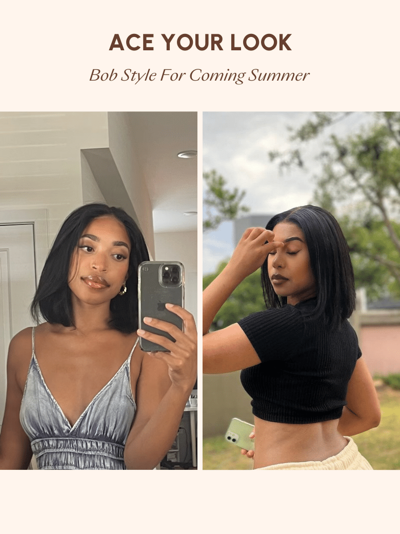 Bye-Bye Knots Wig 7x5 Put On And Go Glueless Lace Bleached Knots Bob Wig 150% Density