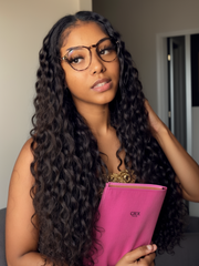 [From 22"] Pre Cut 6x4.5 Lace Put On And Go Water Wave 150% Density Wig