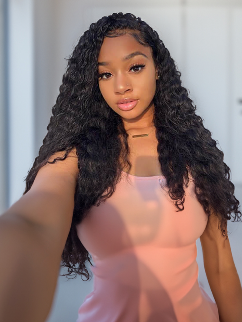 Hair Icenu Series 1 Pieces Deep Wave Human Virgin Hair Weaving
