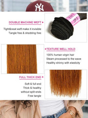 Soft #TB30 Body Wave & Straight Human Hair Weaves 100% Human Hair 1 Bundle Ombre Color