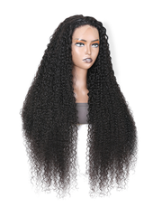 13x4 Lace Front 200% Density Curly Hair Pre Plucked Frontal Wigs with Baby Hair Glueless Curly Human Hair Wigs