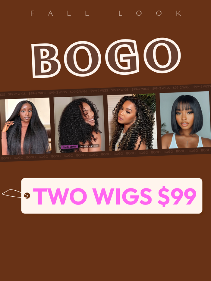 Petaluxe 2 Wigs $99 for 4x0.75 Lace Kinky Curly 16" And 100% Human Hair Bob Wig 10"
