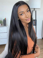 Premium Raw Virgin Hair Undetectable HD Full Lace Straight Wig