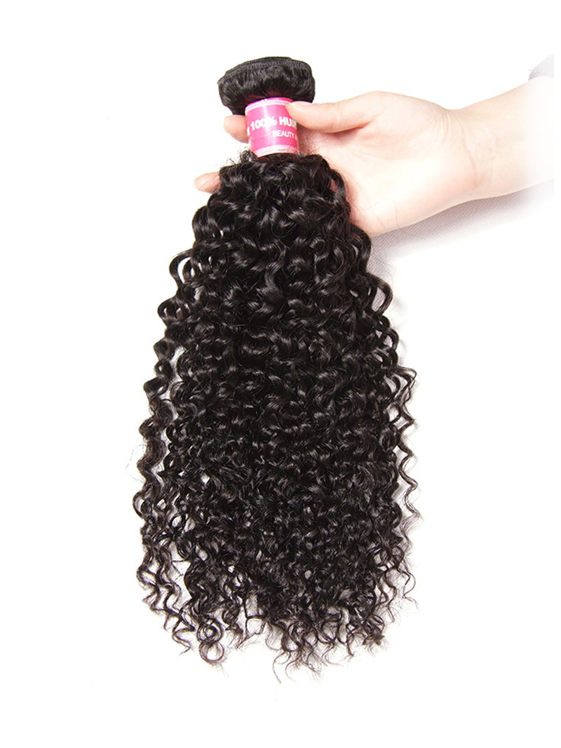 Icenu Series 1 Bundle Jerry Curly Human Virgin Hair Weaving Double Weft
