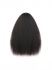 Beginner Friendly Kinky Straight Wig Natural Color Hair U Part Wig 150% Density