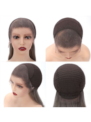 [20" -22" same price ] Chocolate Brown 13x4 Lace Curly Hair& Maxreal Half Wig 2x4 Lace Part Black Kinky Curly Wig