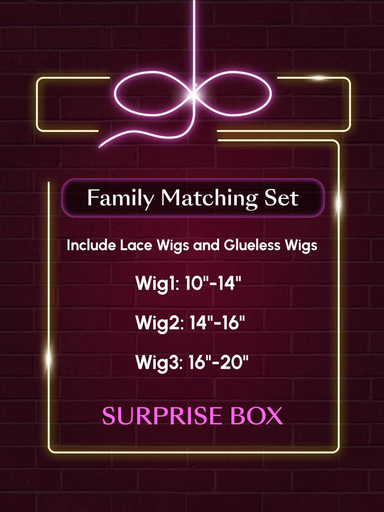 [3 Wigs $159 Family Matching Set] Black Friday Early Bird Offer Limited Stock