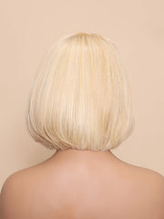 JULIE- 8" OPEN CAP LACE STRAIGHT HUMAN HAIR WIG