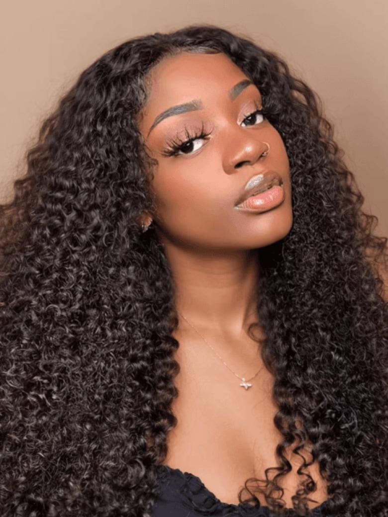 [2 wigs=$229] 24" Upart Jerry Curly Wig and 14" 13x4 Lace Front Jerry Curly Wig