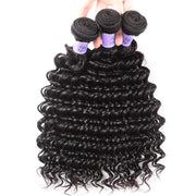 3 Bundles Indian Deep Wave Human Hair Kysiss Series