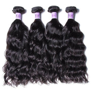 Indian Unprocessed Natural Wave Product Virgin+ 4 Bundles Kysiss Series