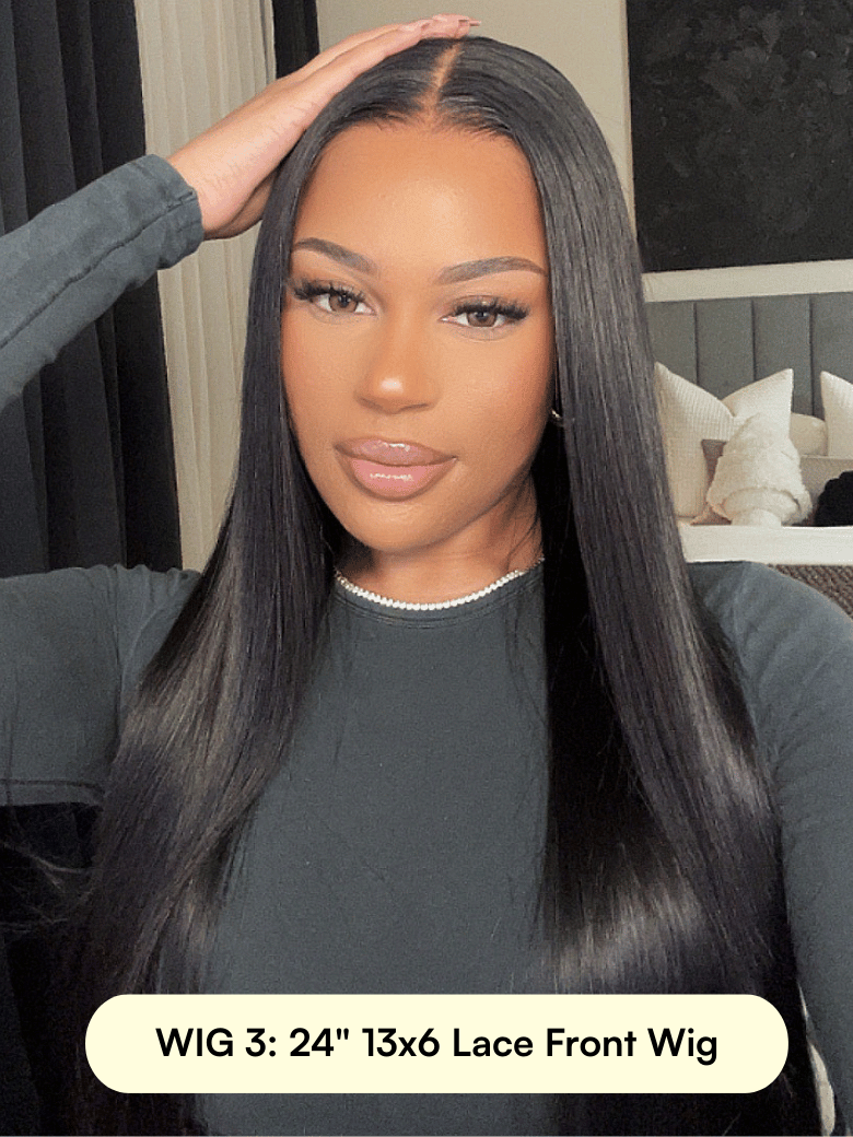 [ALL 24''] 13x4 Loose Wave & Body Wave Wig, 13x6 Natural Straight Wig, Highlight Curly Wave Pre-Everything Wig