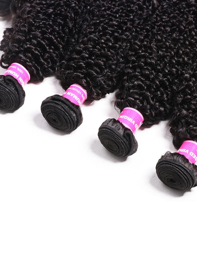 Hair 4 Bundles Kinky Curly Unprocessed Virgin Hair