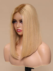 NOELLE-14" MONO STRAIGHT HUMAN HAIR WIG