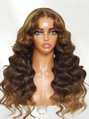 13x4 Pre-Everything? Lace Frontal Bouncy Curls Wig with Invisi Drawstring