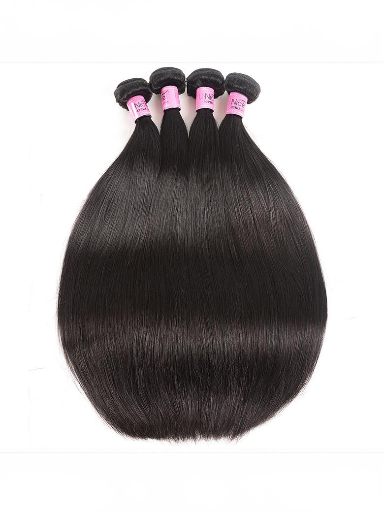 Hair 4 Bundles Peruvian Straight Virgin Human Hair Extensions