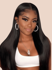 Super Fine 250 Density 5x5 HD Lace Closure Wigs Straight Hair