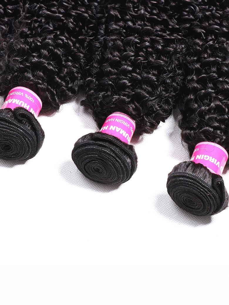 Hair 100% Virgin Human Hair Kinky Curly Hair 3 Bundles