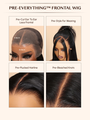 [Price Dropped To $89] 7x5/13x4 Drawstring Bye-Bye Knots Wig Quick Glueless Wet & Wavy Water Wave Invisible Knots Wig