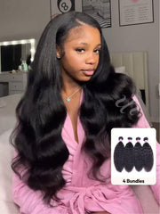 4Pcs Kinky Straight Remy Human Hair Bundles