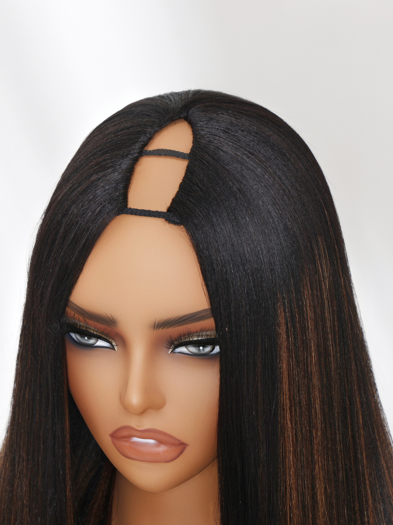 Brown Hair With Highlights Body Wave Wig With Face Framing Layers Beginner Friendly V Part 150% Density