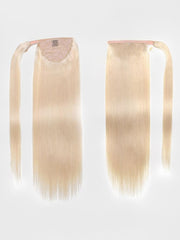 613 Blonde Straight Clip In Ponytail Extension Human Hair