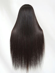 2x6 Lace Closure 200% Density Black Bob Wig