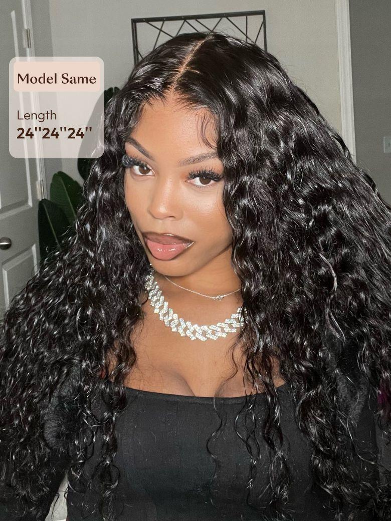 Hair 3 Bundles Water Wave Virgin Human Hair