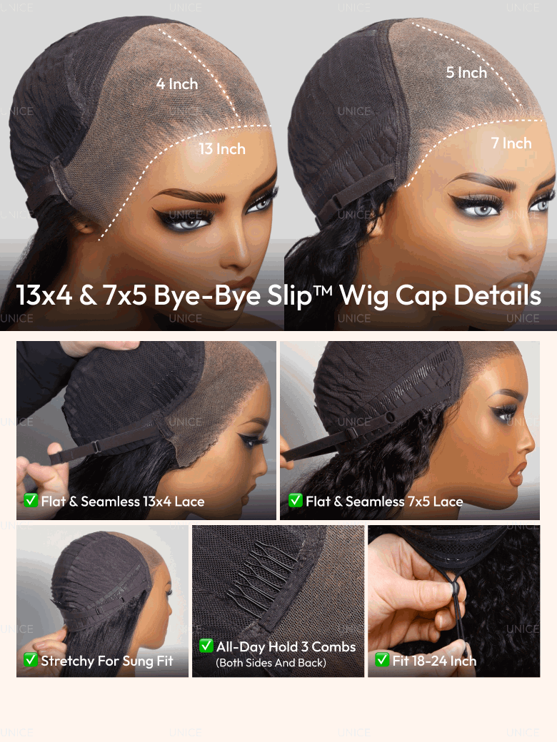 7x5 & 13x4 Pre-Everything? Lace Frontal Brown With Honey Blonde Face-Framing Highlights Wavy Bob Glueless Drawstring Wig Secure Fit