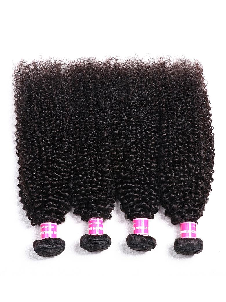 Hair 4 Bundles Kinky Curly Unprocessed Virgin Hair