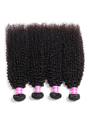 Hair 4 Bundles Kinky Curly Unprocessed Virgin Hair