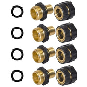 💧3/4 Inch Garden Hose Quick Connector 4 Sets/bag