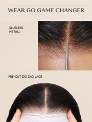 6x4.5 Pre Cut Transparent Lace Bleached Knots Put On And Go Kinky Curly Air Wig Pre-Plucked Hairline