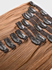 Chestnut Brown Human Hair Clip In Extension