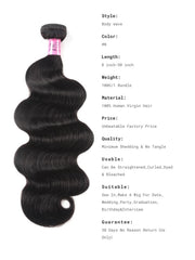 5x5 Clear HD Lace Closure With Body Wave 3Pcs Bundles