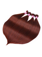 Vibrant Reddish Brown Silky Straight 4Pcs 100% Remy Human Hair Bundles Deal
