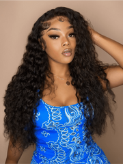 Glueless Invisible 250% Super Full Density Curly Human Hair HD Lace Clsosure Wigs