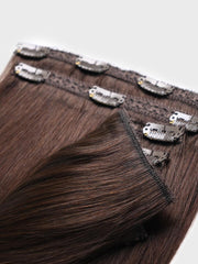 Mochachino Brown Human Hair Clip In Extension