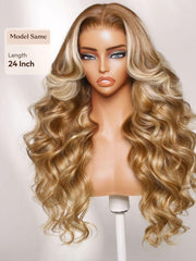 7x5 Bye-Bye Knots? & 13x4 Pre-Everything? Lace Frontal Purple Black Cherry Layered Straight & Loose Wave With Invisi Drawstring Wig