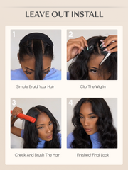 [200% Density=$89] Beginner Friendly V Part Deep Wave/Kinky Curly Wig 0 Skill Needed Protective Style