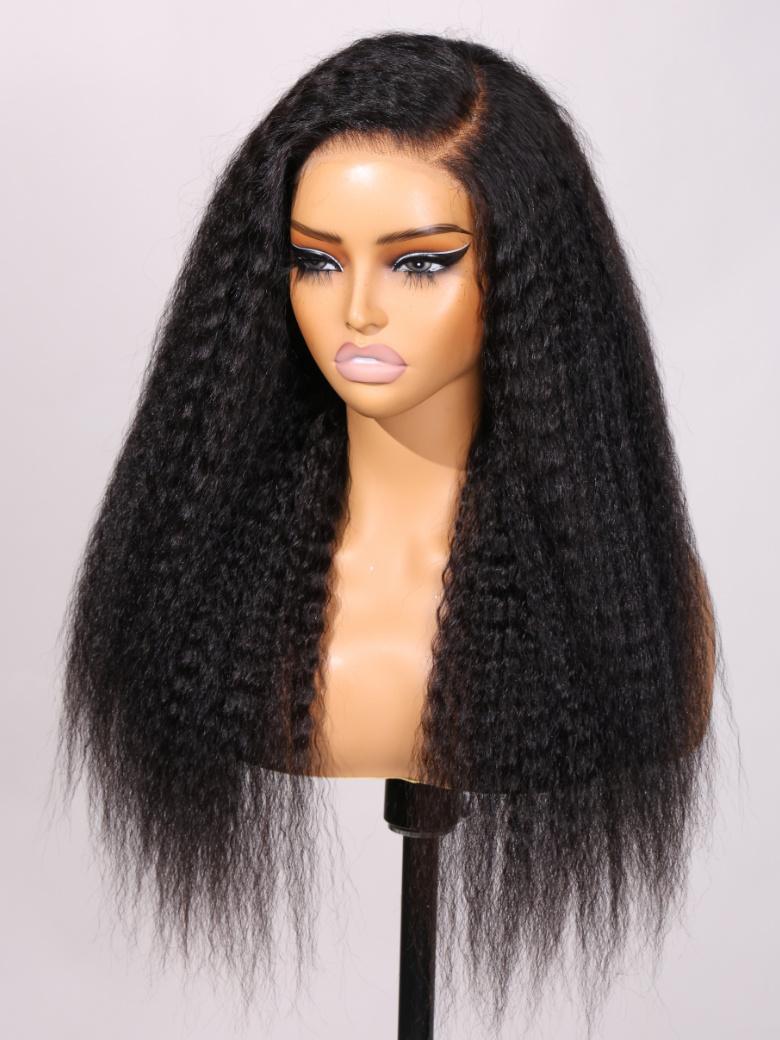 Bye Bye Knots Wig 7x5 Lace Frontal Black Bohemian Curly Wig