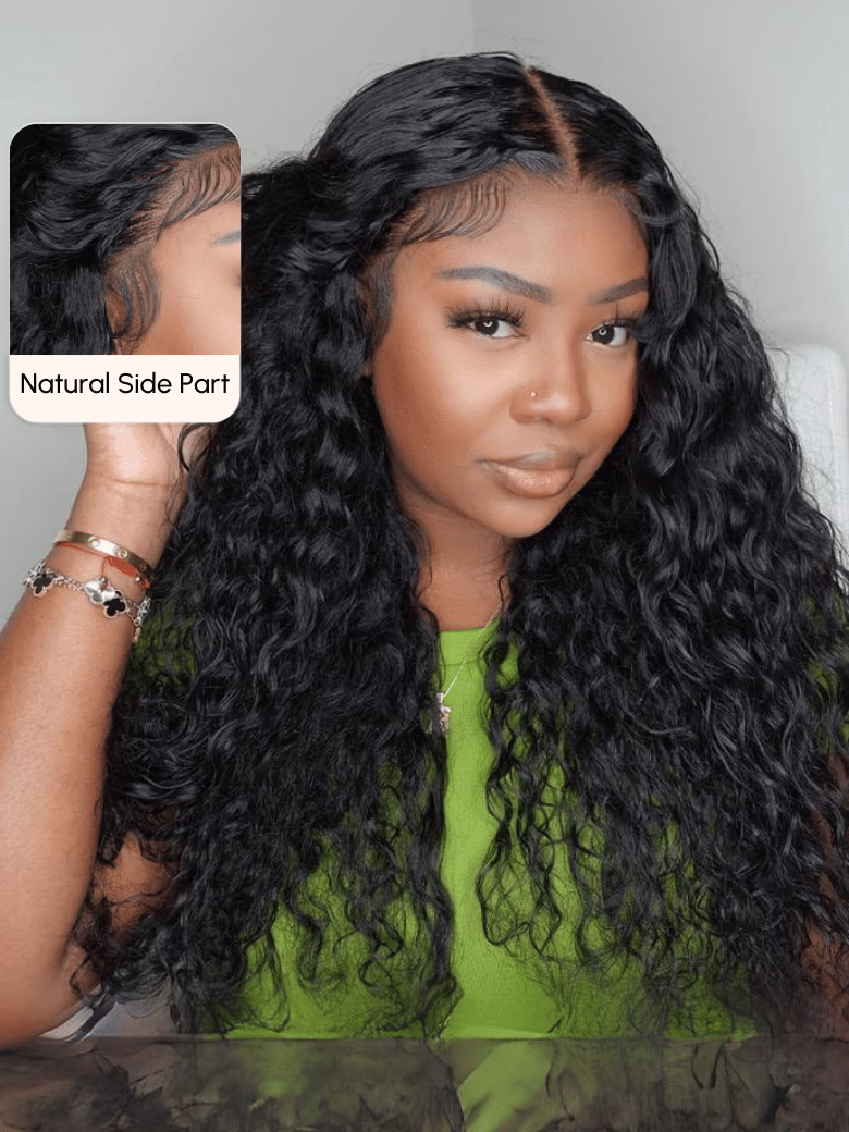 [Plus+ Exclusive] 13x4 Pre-Cut Lace Frontal Super Secure Water Wave Wig Real Ear To Ear Pre-Cut & Pre-Pluck &  Pre-Bleached Pre-Everything Wig