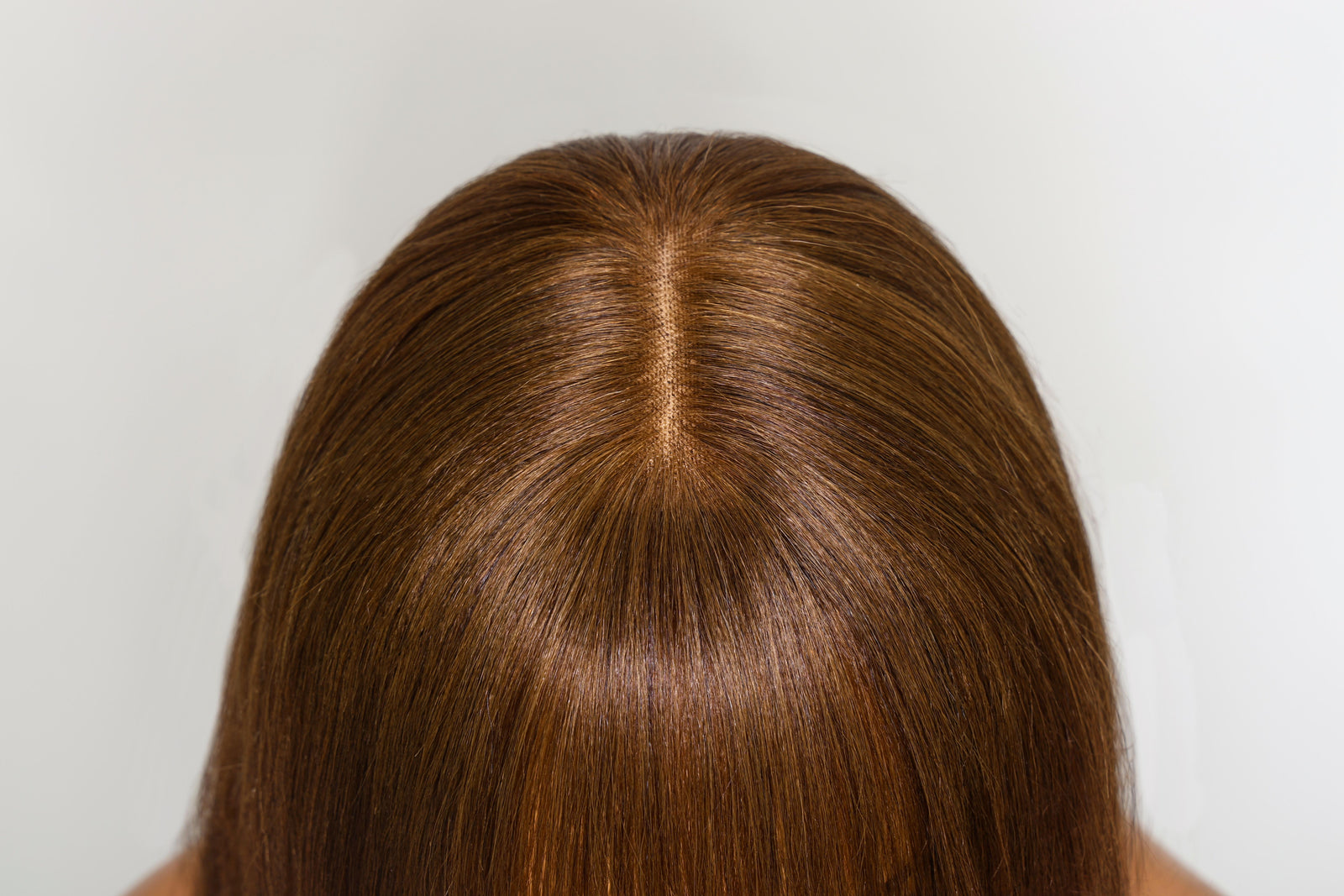 4x2 Glueless Lace Yaki Straight Human Hair Wigs with Bangs Chocolate Brown Layered Cut Glueless Wigs Ready to Wear Wig