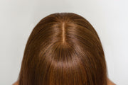 4x2 Glueless Lace Yaki Straight Human Hair Wigs with Bangs Chocolate Brown Layered Cut Glueless Wigs Ready to Wear Wig