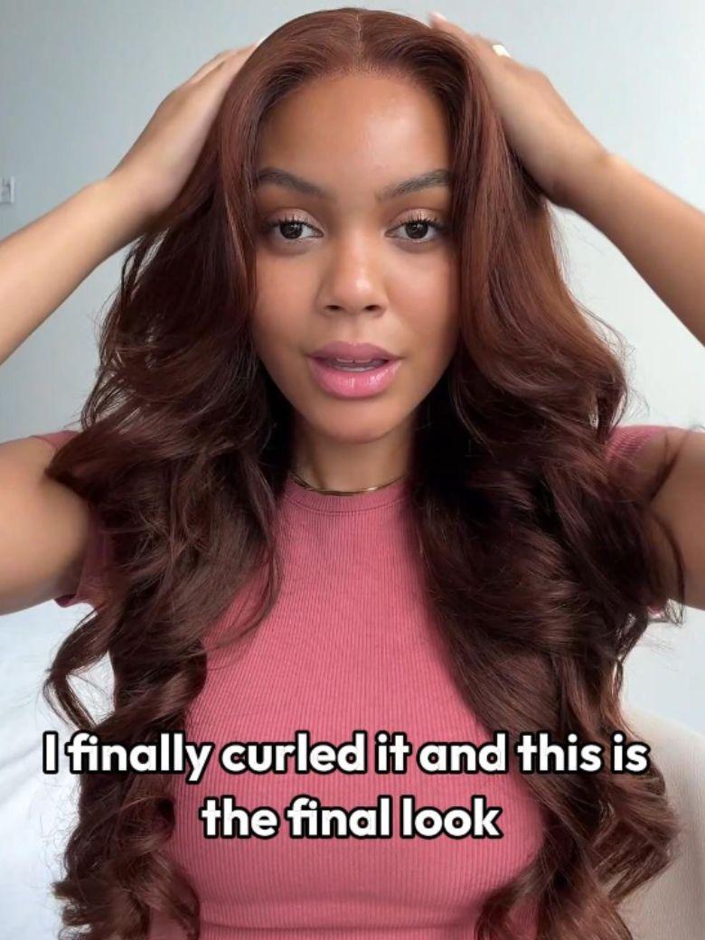 Glueless Auburn/Red Brown 13x4 Pre-Everything & 7x5 Lace Wig Loose Wave Adjustable Drawstring 150% Density