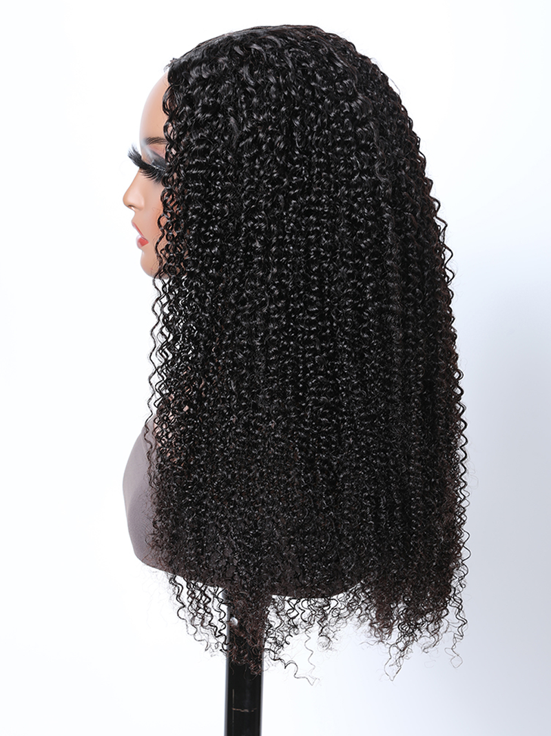 [24"=$115] Glueless Put On And Go Kinky Curly U Part Wig For Beginners