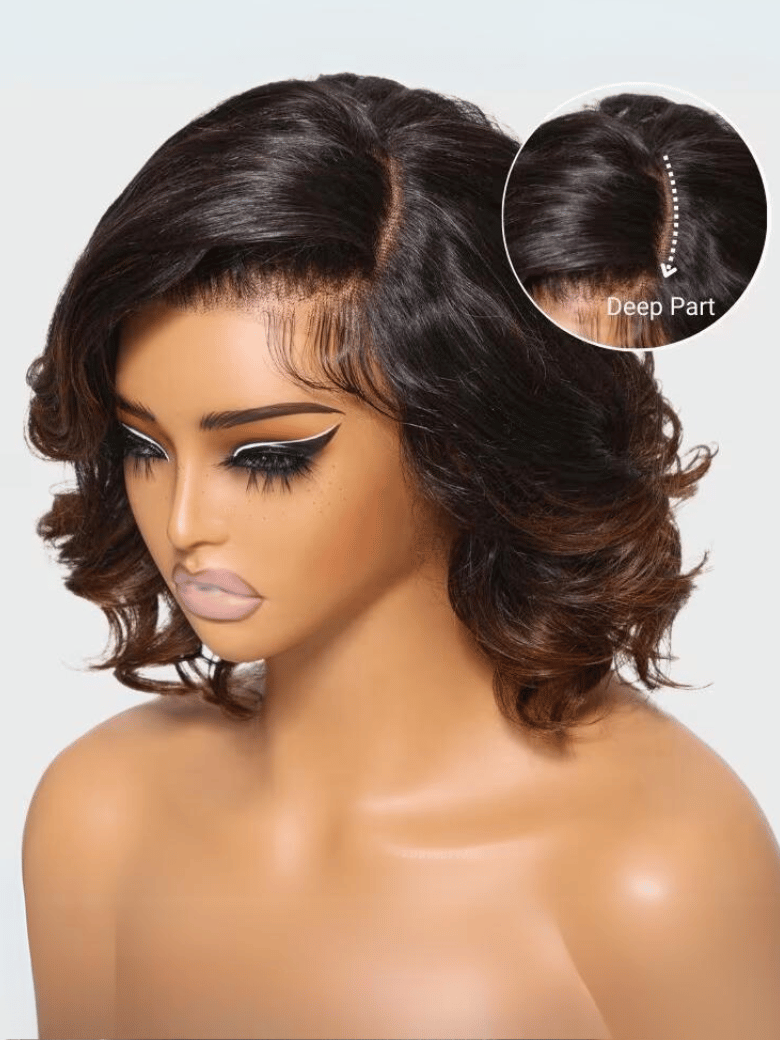 13x4 Lace Frontal & 7x5 Byebye Knots Chestnut Brown Ombre Spiral Curls Pre Everything Wig