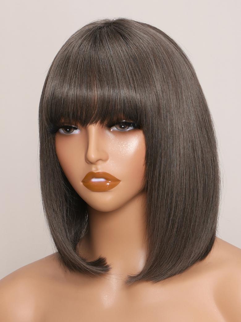 KALI -12" OPEN CAP STRAIGHT HUMAN HAIR WIG